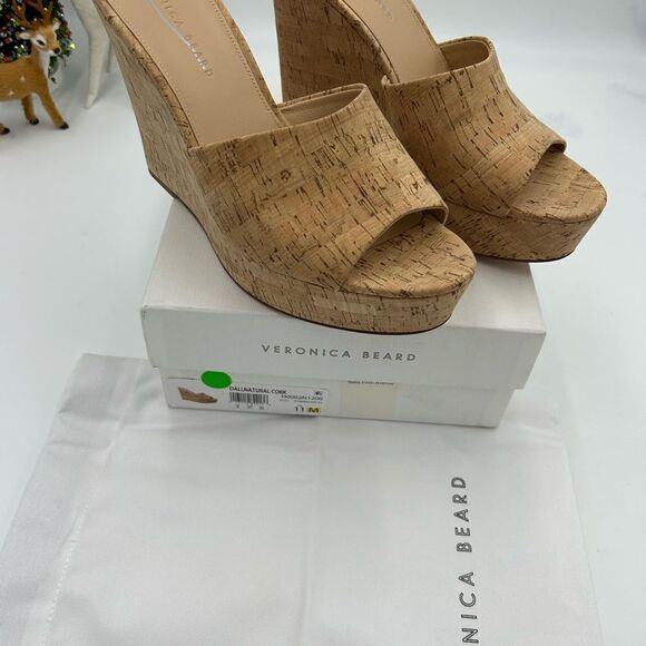 Women’s Veronica Beard, cork wedge sandals, size 11 - Picture 2 of 10